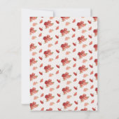 Rozen wit paard waterverf Derby Vrijgezellenfeest Kaart (Achterkant)