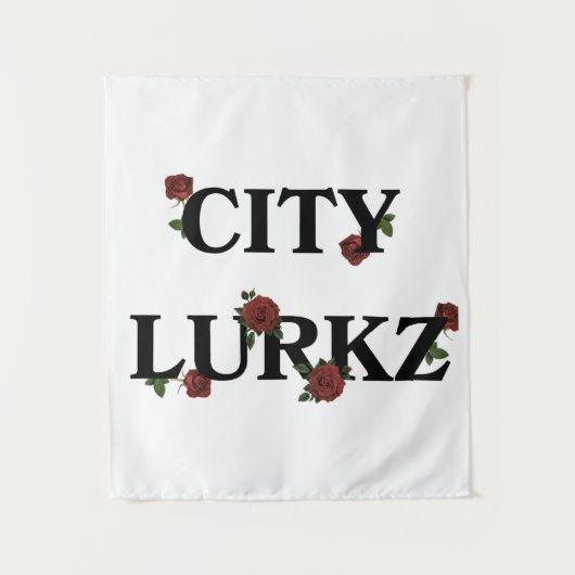 Rozen Wit Wandkleed (Voorkant)