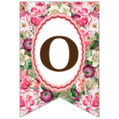 Rozen witte bloemen onze trouwdag vlaggetjes (Tweede vlag)