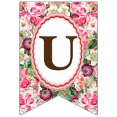 Rozen witte bloemen onze trouwdag vlaggetjes (Derde vlag)