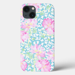 Rozen Witte Butterflies, Blue iPhone 6 Hoesje
