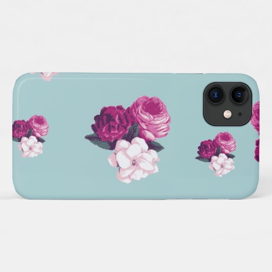Rozen, witte rozen, bloemen Case-Mate iPhone case (Achterkant (horizontaal))