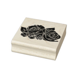 Rozen Wood Art Stamp Rubberstempel