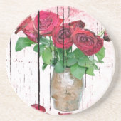 Rozen Zandsteen Onderzetter (Voorkant)