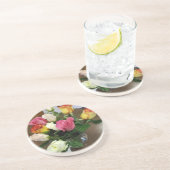 Rozen Zandsteen Onderzetter (Zijkant)