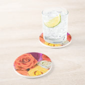 Rozen Zandsteen Onderzetter (Zijkant)