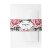  Rozen zeep buikband Uitnodigingen Wikkel (Voorkant Voorbeeld)