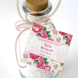 Rozen Zeep Cosmetica Badzouten Label