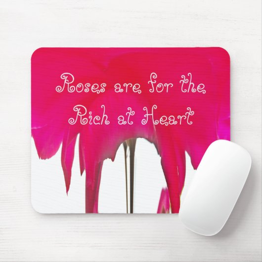 Rozen zijn bestemd voor de Rich op het hart Muismat (Met muis)
