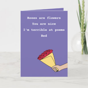 Rozen zijn de rode grappige feestdag van de Valent Feestdagen Kaart