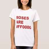 Rozen zijn #FF0000 T-shirt (Voorkant)