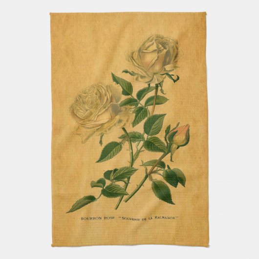 Rozen zijn Golden Theedoek (Verticaal)
