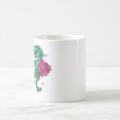 Rozen zijn Red Funny Dinosaur Valentijnsdag Koffiemok (Center)