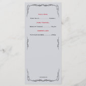 Rozen zijn Red Musical Overweging Programme Programmakaart (Achterkant)