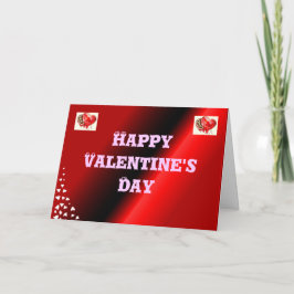 Rozen zijn rode Valentijnsdag Feestdagen Kaart