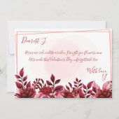 Rozen zijn rode Valentijnsdag Kaart (Voorkant)