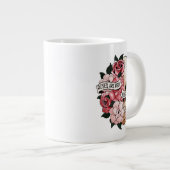 Rozen zijn rode Valentijnse Grote Koffiekop (Voorkant rechts)