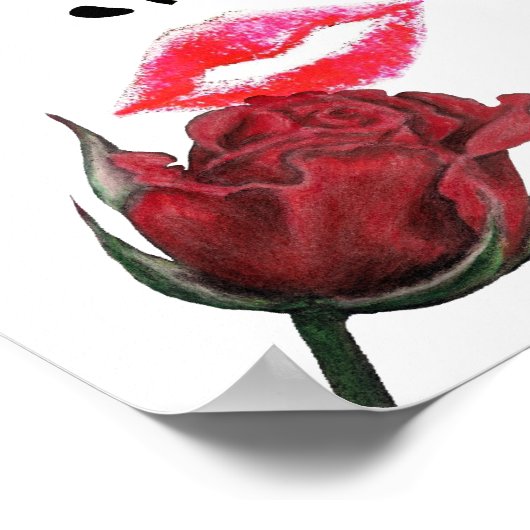 Rozen zijn rood Afbeelding Poster (Hoek)