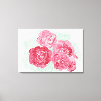 Rozen zijn rood canvas afdruk