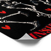 Rozen zijn rood, grappig... in mijn dode skelet. poster (Hoek)