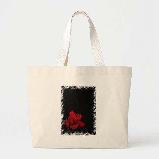 Rozen zijn rood grote tote bag (Voorkant)