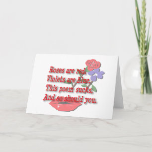 Rozen zijn rood...leeg feestdagen kaart