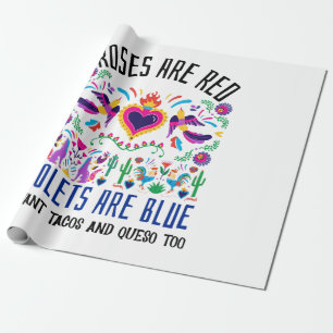 Rozen zijn rood met een schattige gepatenteerde me cadeaupapier
