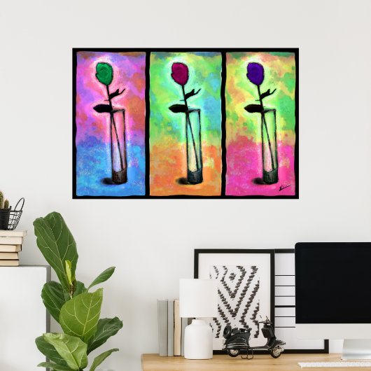 Rozen zijn rood poster (Thuiskantoor)