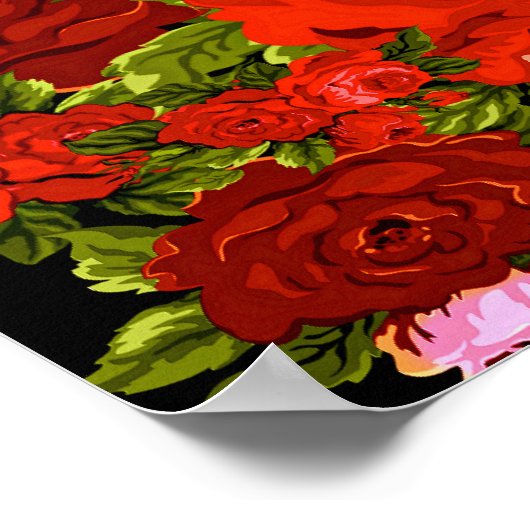 Rozen zijn rood poster (Hoek)