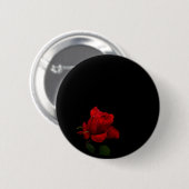 Rozen zijn rood ronde button 5,7 cm (Voorkant /achterkant)
