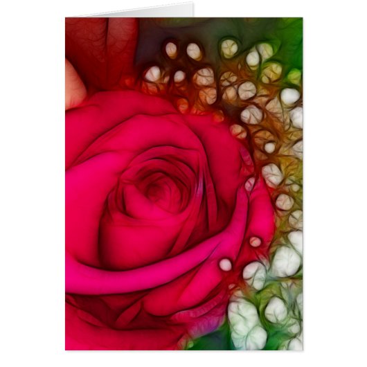 Rozen zijn rood roze Fuschia Artistic & Unique (Voorkant)