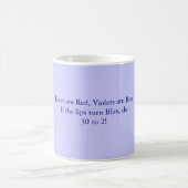 Rozen zijn rood, Violet is BlueAls de lippen draai Koffiemok (Center)