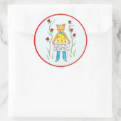 Rozen zijn rood, viooltjes zijn blauw ronde sticker (Tas)