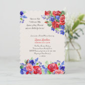 Rozen zijn rood  Vrijgezellenfeest Kaart (Staand voorkant)