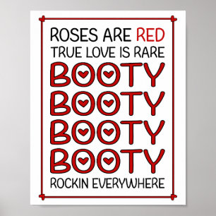 Rozen zijn rood waar liefde is zeldzaam poster