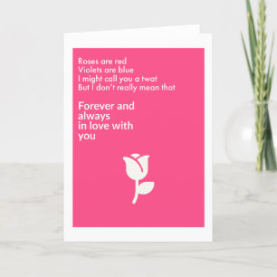 Rozen zijn rood. Wenskaart Kaart