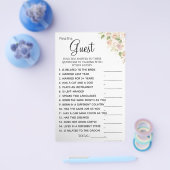 Rozen Zoek de gamekaart van het gastVrijgezellenfe Flyer (Enkel)