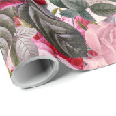 Rozen zomerbloem cadeaupapier (Rol Hoek)