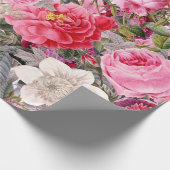 Rozen zomerbloem cadeaupapier (Hoek)