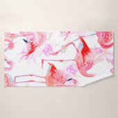 Rozen zonder naadloze patroon waterverf met roze f badhanddoek (Badhanddoek)