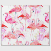 Rozen zonder naadloze patroon waterverf met roze f cadeaupapier (Vlak)