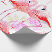 Rozen zonder naadloze patroon waterverf met roze f cadeaupapier (Hoek)