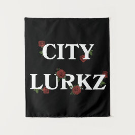 Rozen Zwart Wandkleed