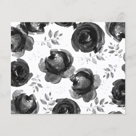 Rozen zwart-wit (Achterkant)