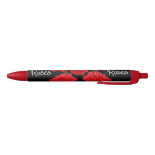 Rozen Zwarte Inkt Pen