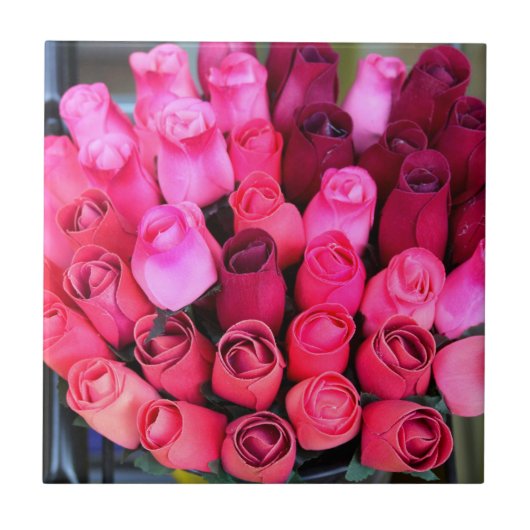 rozenbeton tegeltje (Voorkant)