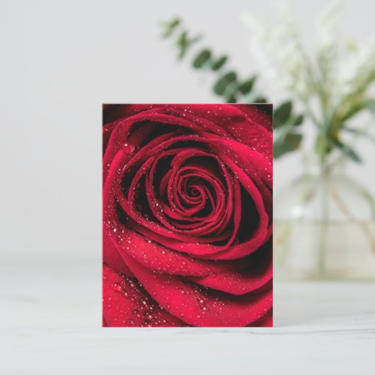 Rozenblaadjes 1 briefkaart (Staand voorkant)