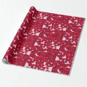 Rozenblaadjes  cadeaupapier (Uitgerold)