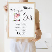 Rozenblaadjes & Prosecco Roze Bruiloftsfeest Mimos Poster