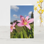 Rozenbloemblenskaart Kaart (Gele Bloem)